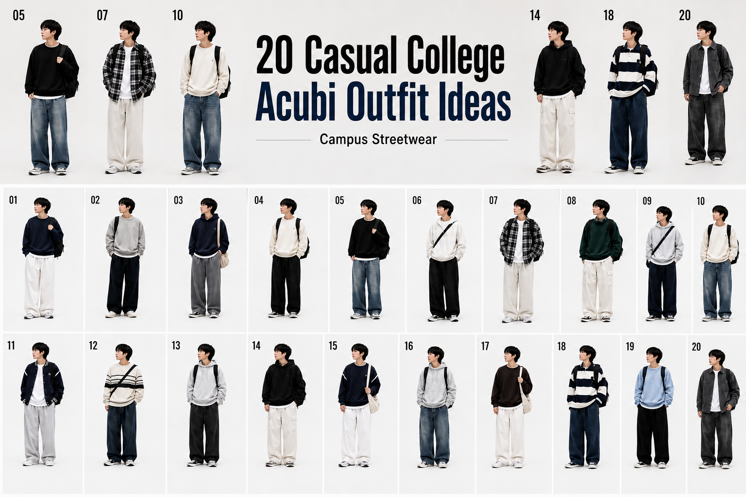 20 Casual College Acubi Outfit Ideas for Campus