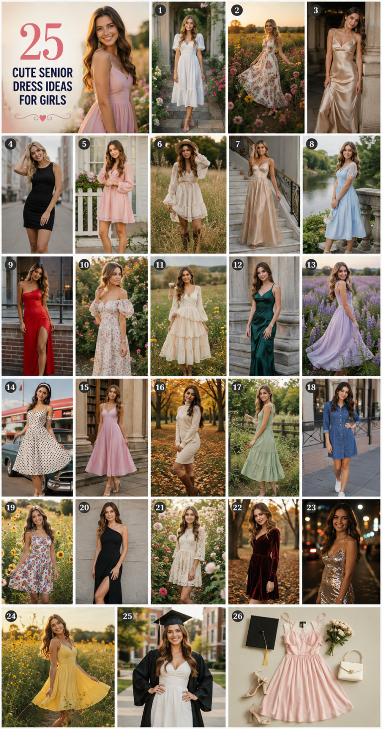 25 Cute Senior Dress Ideas for Girls Stylish Senior Picture Outfits