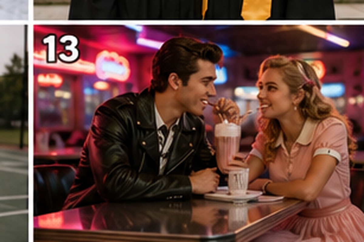 Senior picture idea 13 - retro diner nights