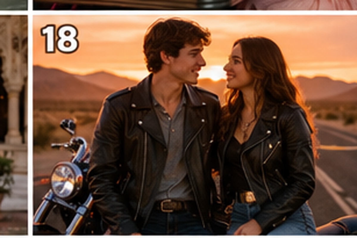 Senior picture idea 18 - motorcycle jacket on the highway