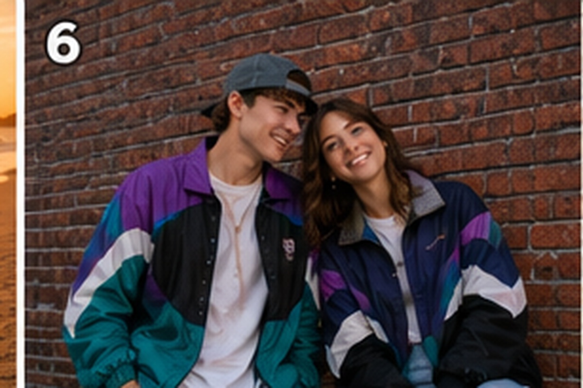 Senior picture idea 6 - vintage 90s streetwear